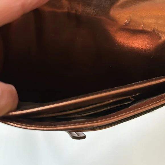 Shiraleah Copper Wallet Wristlet Vegan Leather - Picture 7 of 10